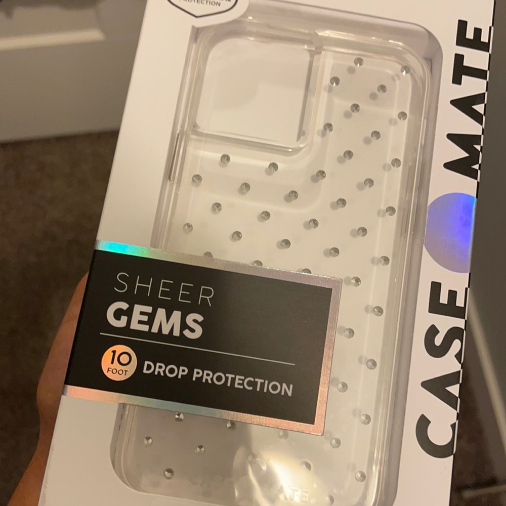 Case mate sheer gems phone case for iPhone 12 pro